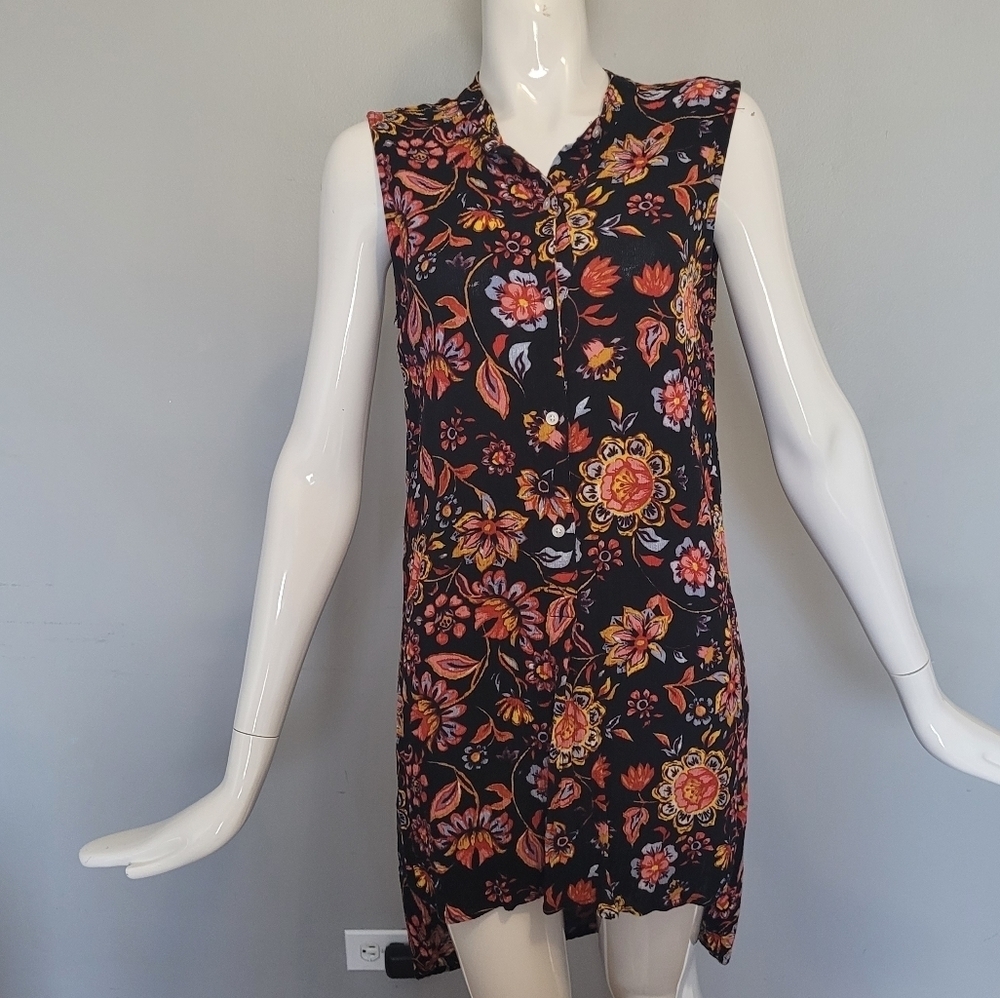 Nanette Lepore Floral High Low Mini Dress, VGUC, Size M